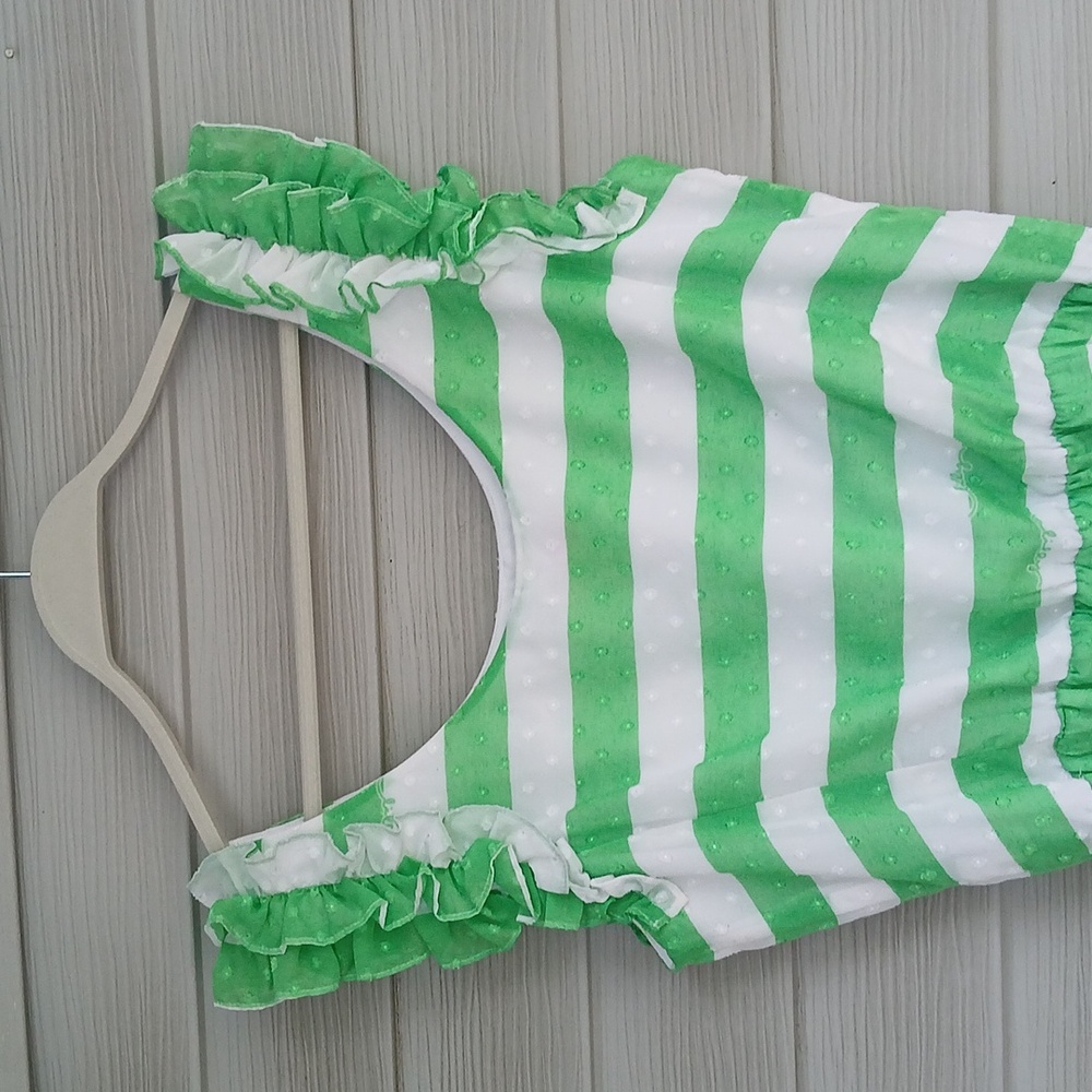 Lilly Pulitzer Danna Awning Striped Green and White Dress - Picture 8 of 8